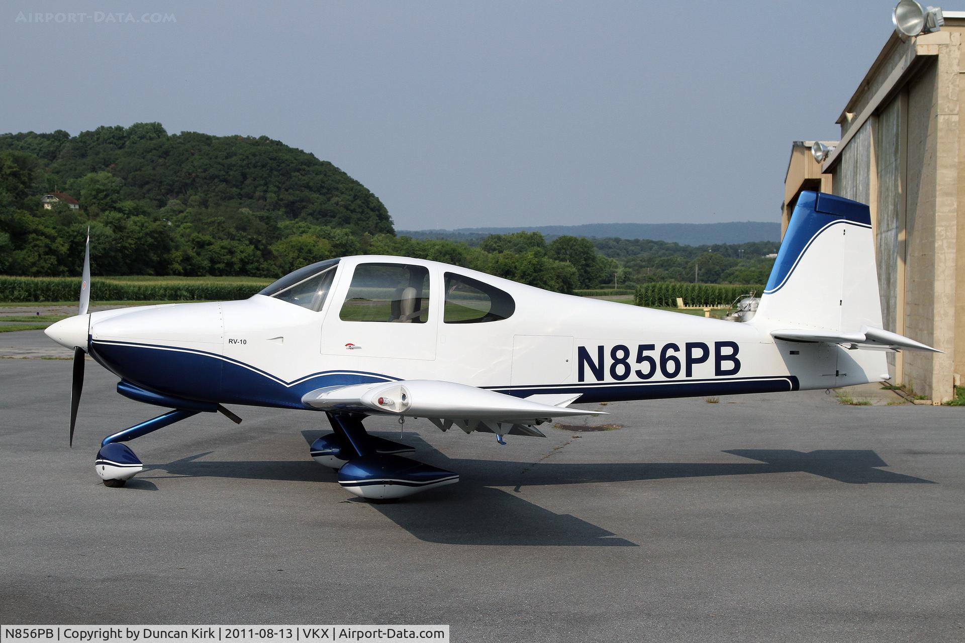 N856PB, 2008 Vans RV-10 C/N 40186, In for the fly-in
