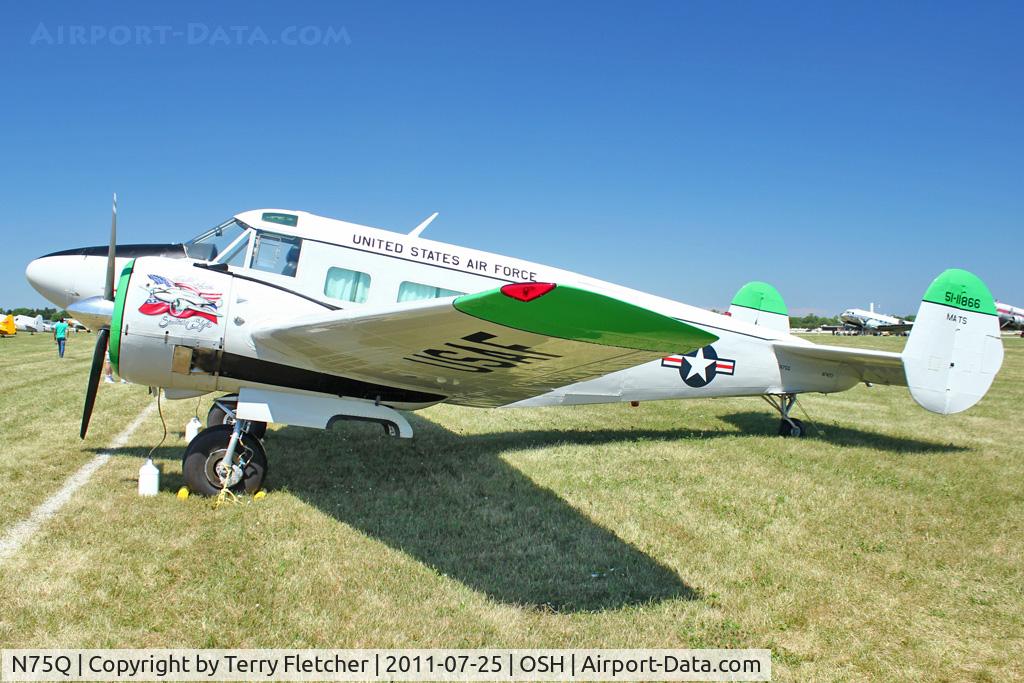 N75Q, 1951 Beech C-45G Expeditor (AT-11) C/N 4009/AF-423, 1951 Beech C-45G, c/n: AF-423 ex 51-11866 at 2011 Oshkosh