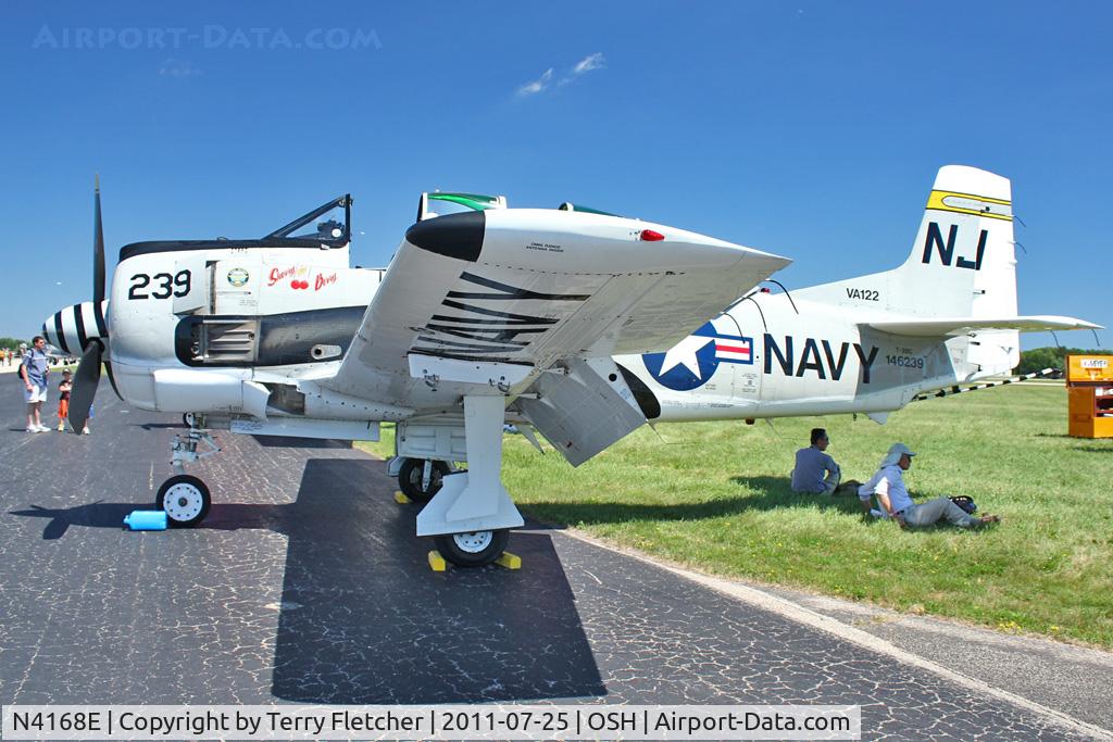 N4168E, 1956 North American T-28C Trojan C/N 252-2, 1956 North American T-28C, ex Bu 146239
