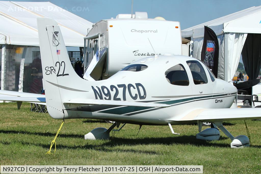 N927CD, 2002 Cirrus SR22 C/N 0227, 2002 Cirrus Design Corp SR22, c/n: 0227 at 2011 Oshkosh