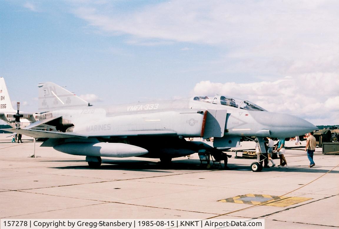 157278, McDonnell F-4J Phantom II C/N 3789, Marine Phantom on static display for open house.