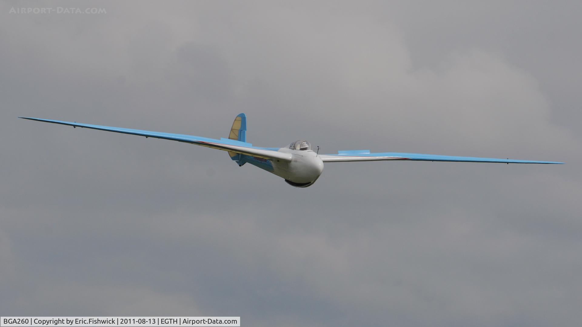 BGA260, Schleicher Rhonsperber C/N 32-16, BGA260 at Shuttleworth Evening Air Display, August 2011