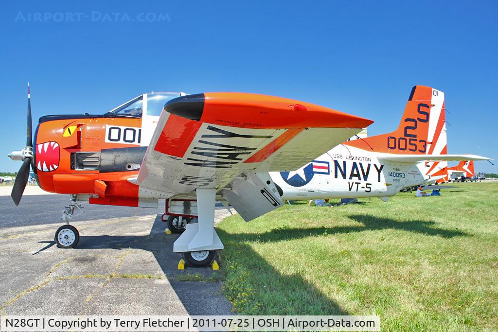 N28GT, 1955 North American T-28C Trojan C/N 226-1 (140053), 1955 North American T-28C, ex Bu140053
at 2011 Oshkosh