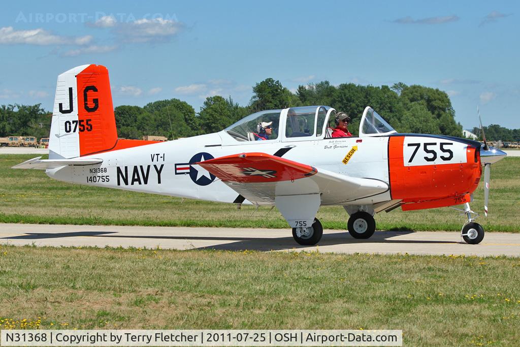N31368, 1955 Beech T-34B Mentor C/N 140755, 1955 Beech T-34B, ex Bu140755
at 2011 Oshkosh