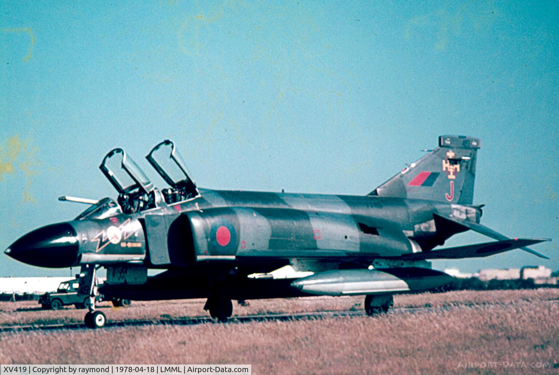 XV419, 1969 McDonnell Douglas Phantom FGR2 C/N 3045, Phantom XV419/J 111Sqd RAF