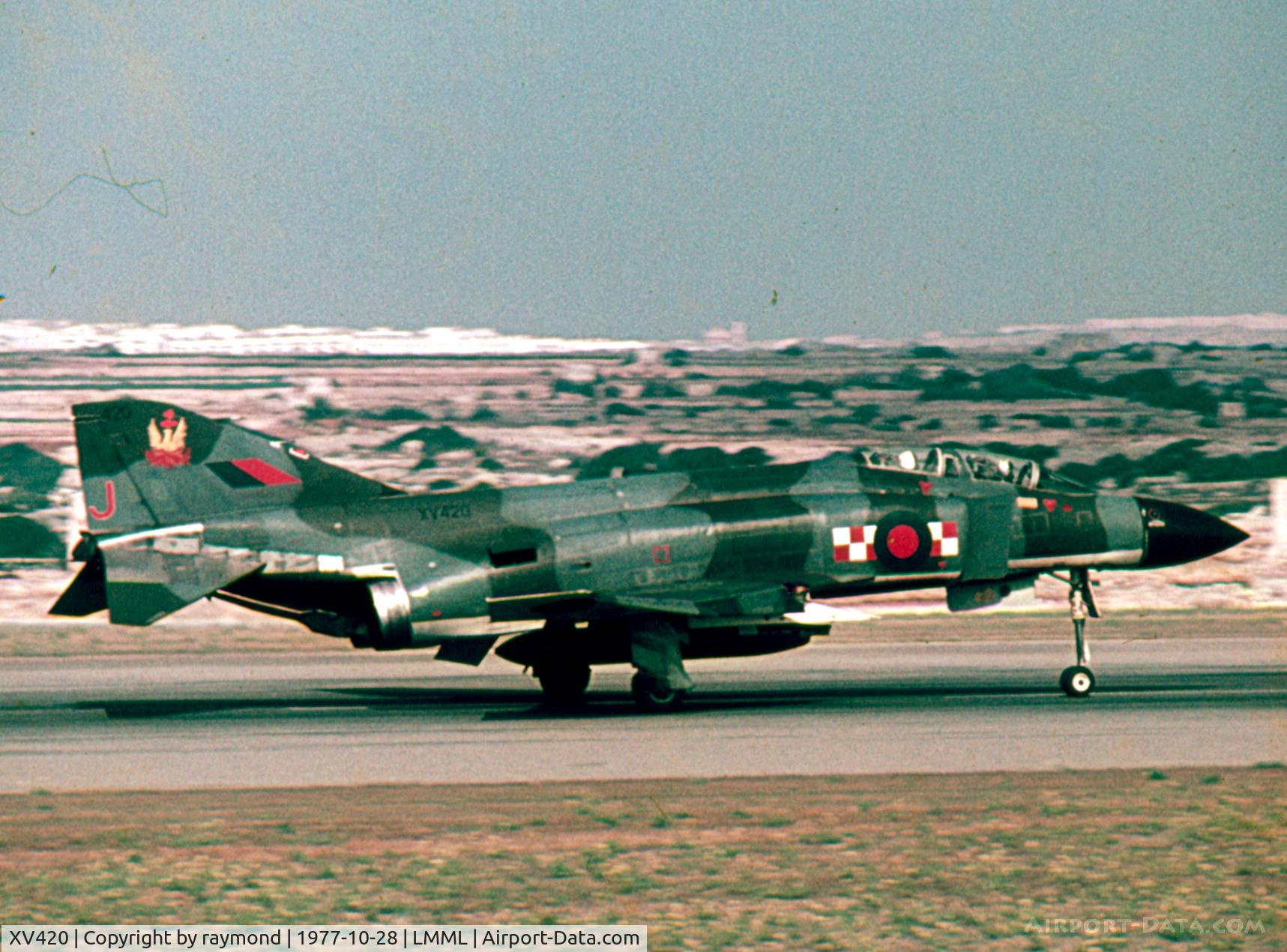 XV420, 1969 McDonnell Douglas Phantom FGR2 C/N 3053/0052, Phantom FGR2 XV420/J 56Sqd RAF