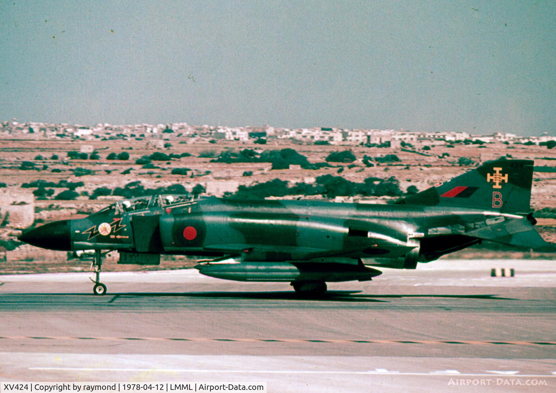 XV424, 1969 McDonnell Douglas Phantom FGR2 C/N 3084, Phantom XV424/B 111Sqd RAF