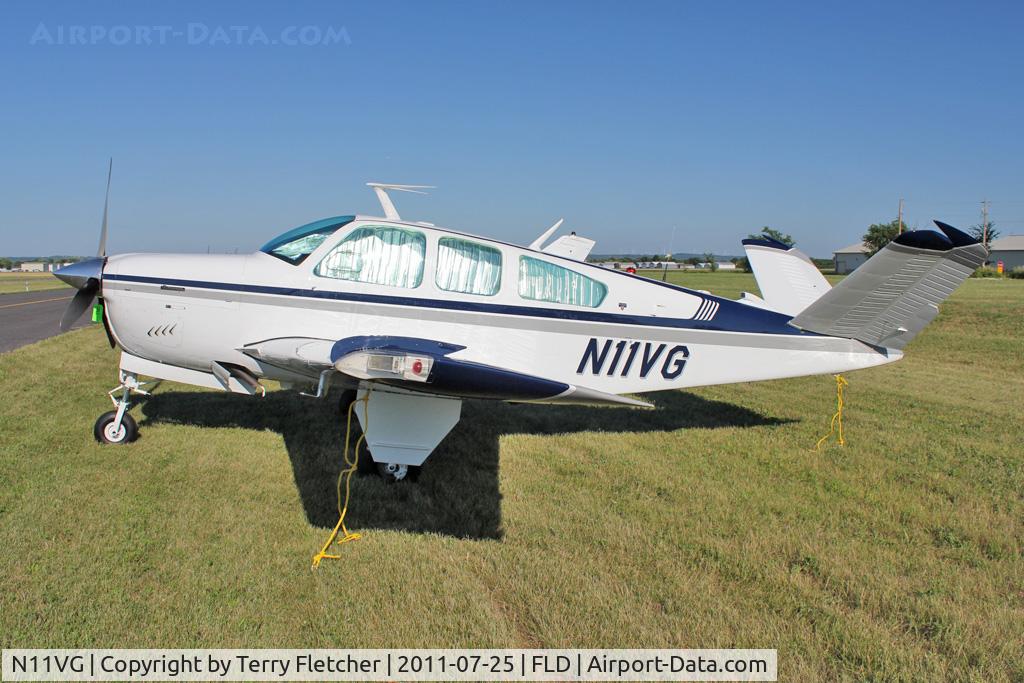 N11VG, 1976 Beech V35B Bonanza C/N D-9891, 1976 Beech V35B, c/n: D-9891 at Fond Du Lac