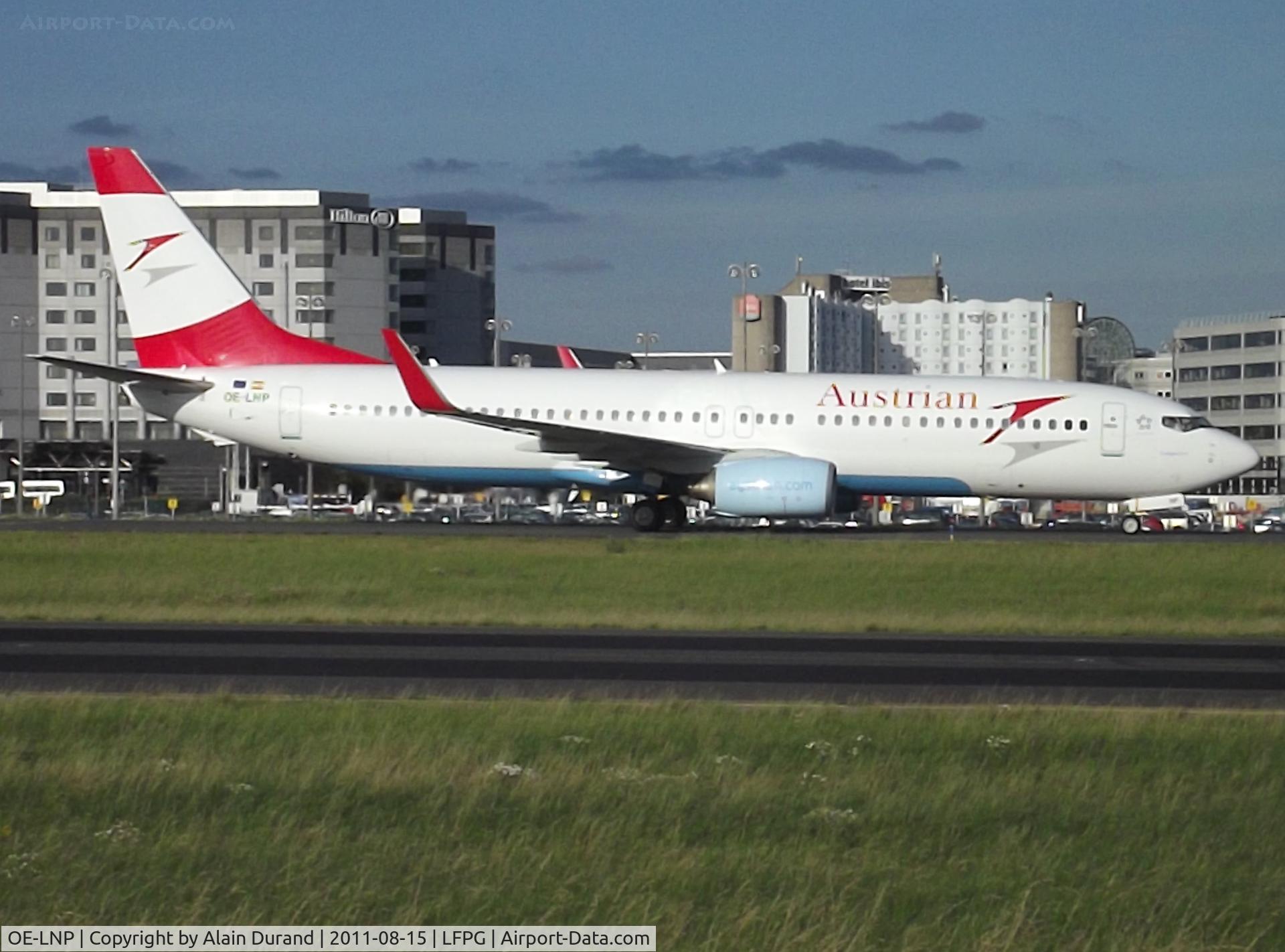OE-LNP, 2002 Boeing 737-8Z9 C/N 30420, c/n 1100, delivered new to Lauda Air in 2002 and inherited by Austrian Airlines eight years later when Lauda Air was absorbed