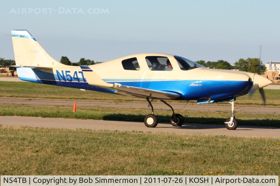 N54TB, 2002 Lancair IV C/N LIV-229FB, Departing Airventure 2011.