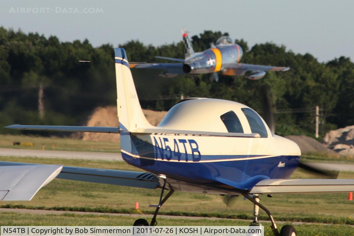 N54TB, 2002 Lancair IV C/N LIV-229FB, Departing Airventure 2011.