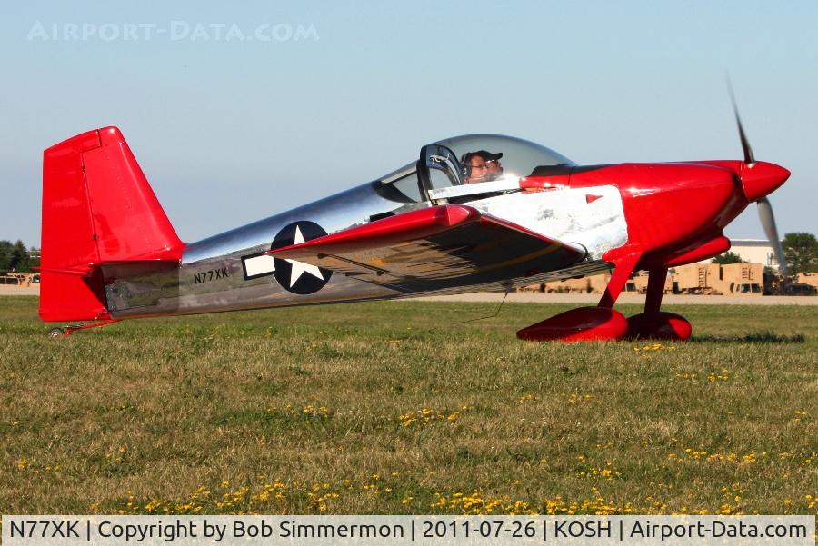 N77XK, Vans RV-7 C/N 73095, Departing Airventure 2011.
