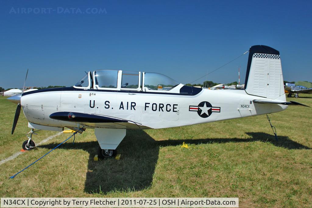 N34CX, 1958 Beech T-34A Mentor C/N CG-223, 1958 Beech T-34A, c/n: CG-223 at 2011 Oshkosh