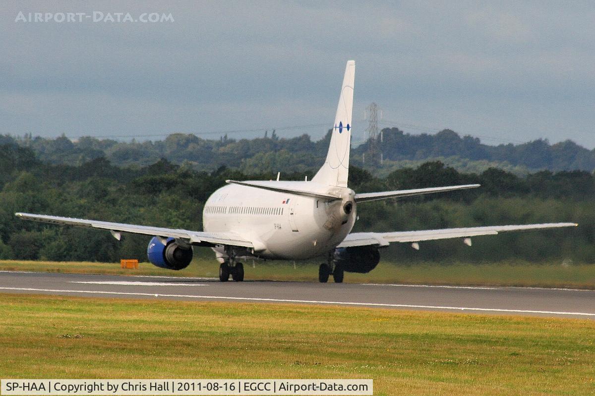 SP-HAA, 1990 Boeing 737-322 C/N 24664, Tor Air Boeing 737 departing from RW23L