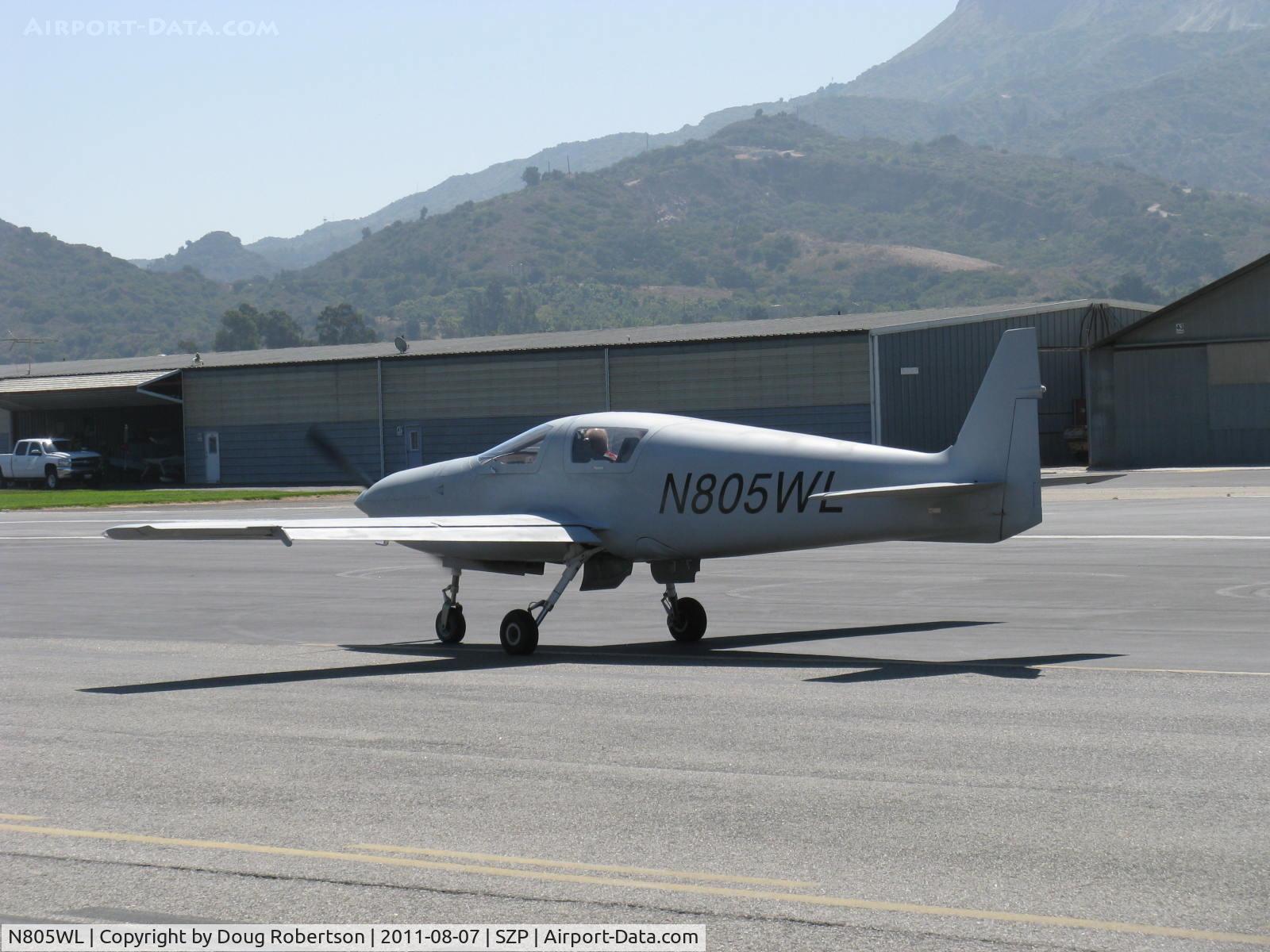 N805WL, 2011 White Lightning WLAC-1 C/N 1, 2011 Dierenfield DIERENFIELD SPECIAL WHITE LIGHTNING, Continental IO-360 200 Hp, retractable gear, rare speedster, holding short Rwy 22