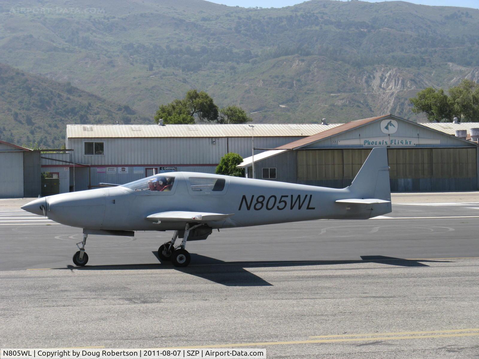 N805WL, 2011 White Lightning WLAC-1 C/N 1, 2011 Dierenfield DIERENFIELD SPECIAL WHITE LIGHTNING, Continental IO-360 200 Hp, Rare model, retractable gear, holding short Rwy 22