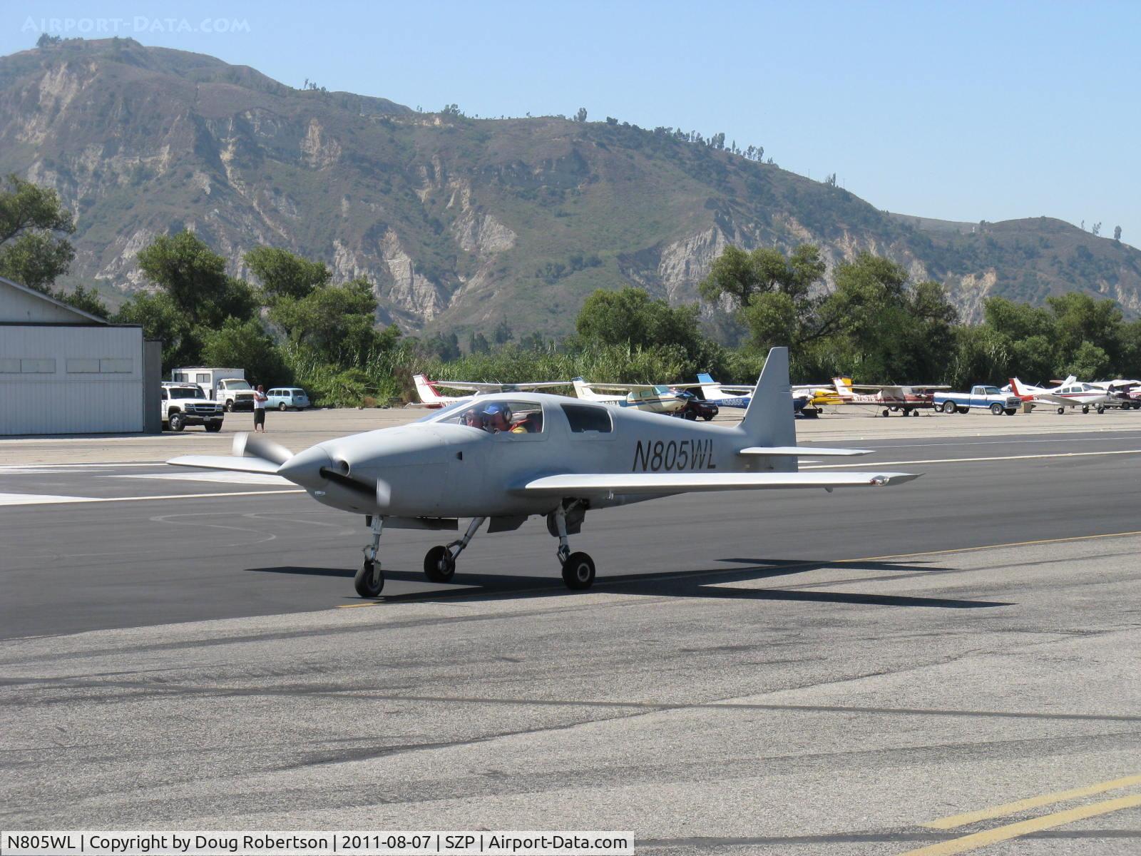 N805WL, 2011 White Lightning WLAC-1 C/N 1, 2011 Dierenfield DIERENFIELD SPECIAL WHITE LIGHTNING, Continental IO-360 200 Hp, Rare model, holding short Rwy 22