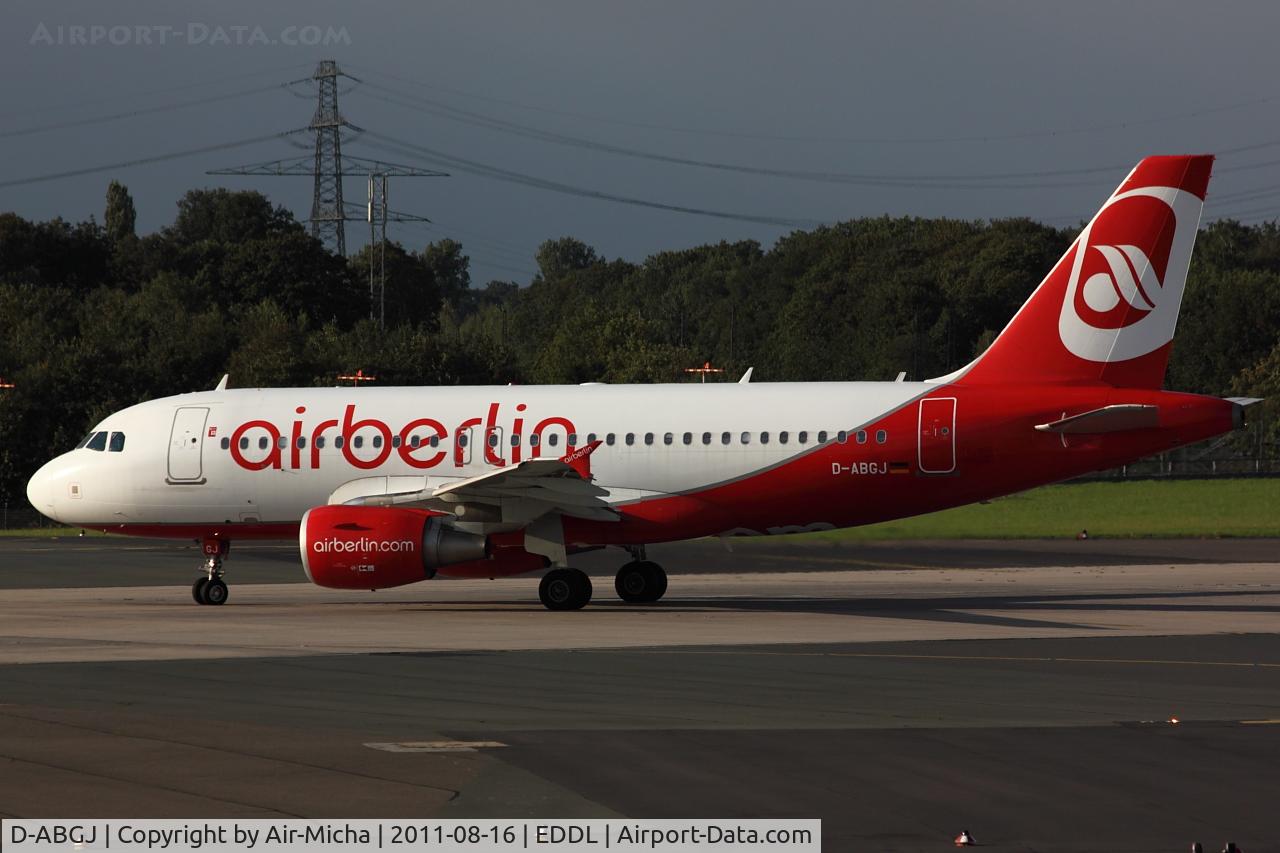D-ABGJ, 2008 Airbus A319-112 C/N 3415, Air Berlin, Airbus A319-112, CN: 3415