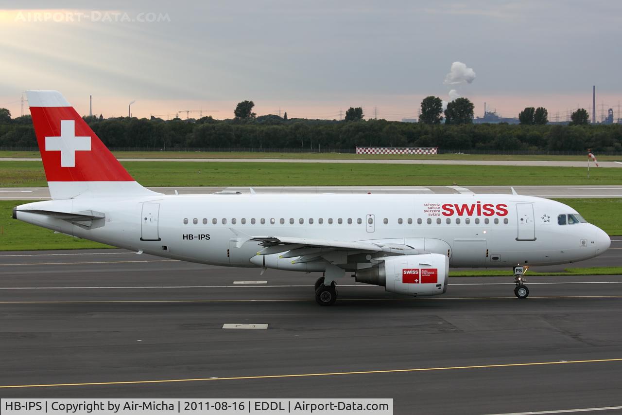 HB-IPS, 1997 Airbus A319-112 C/N 734, Swissair, Airbus A319-112, CN: 0734, Name: Clariden 3267m