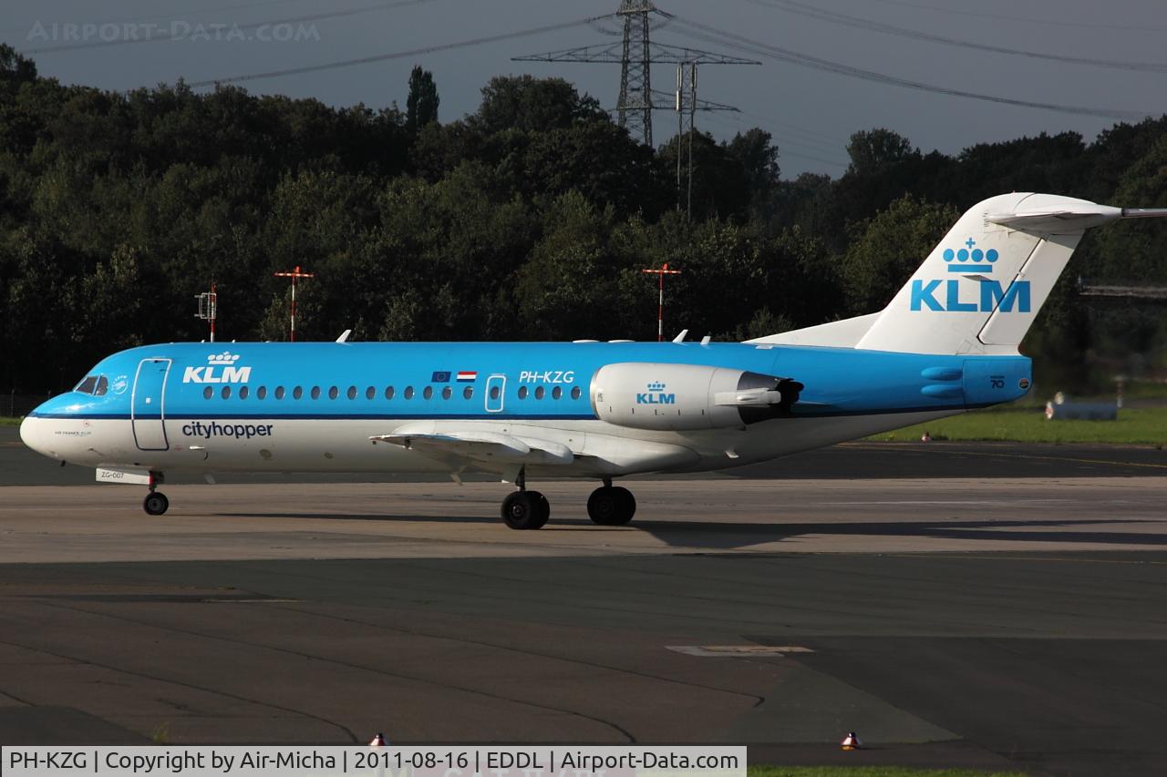 PH-KZG, 1996 Fokker 70 (F-28-0070) C/N 11578, KLM Cityhopper, Fokker F70, CN: 11578