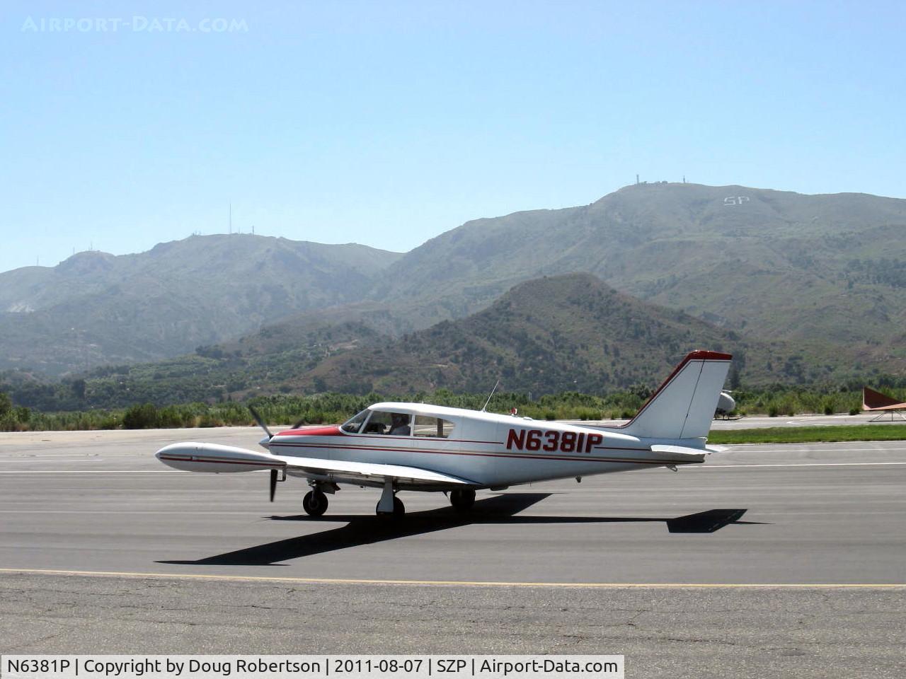 N6381P, 1959 Piper PA-24-250 Comanche C/N 24-1491, 1959 Piper PA-24-250 COMANCHE, Lycoming O-540-A1A5 250 Hp, tip tanks, taxi