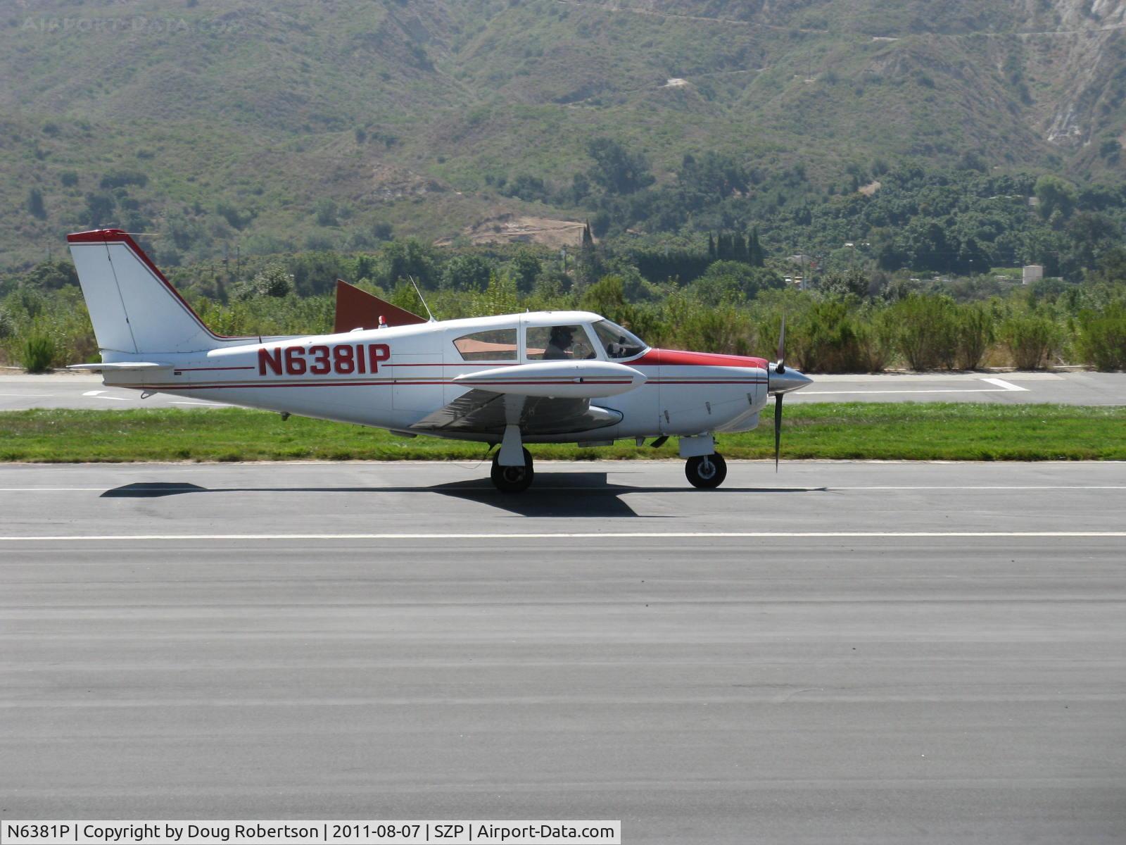 N6381P, 1959 Piper PA-24-250 Comanche C/N 24-1491, 1959 Piper PA-24-250 COMANCHE, Lycoming O-540-A1A5 250 Hp, tip tanks, landing roll Rwy 22