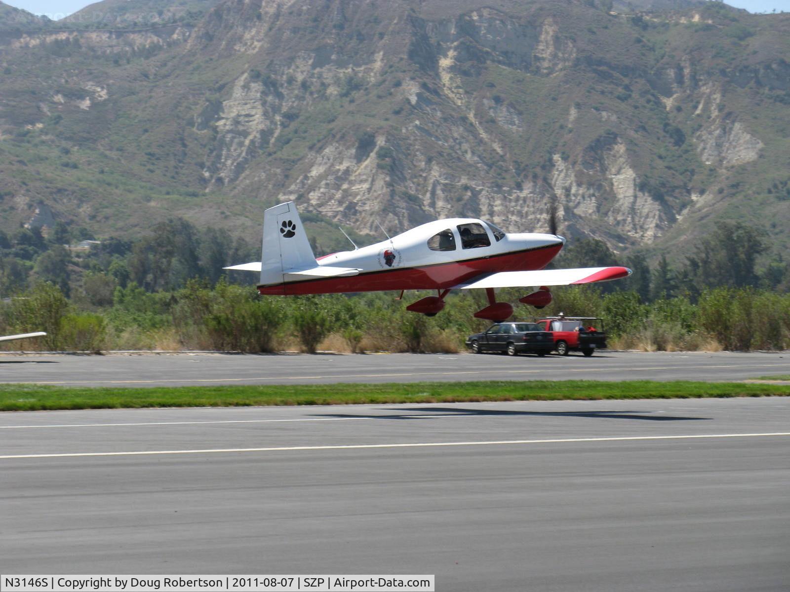 N3146S, 2005 Vans RV-10A C/N 40047, 2005 Nys VAN's RV-10A, Lycoming IO-540, takeoff climb Rwy 22