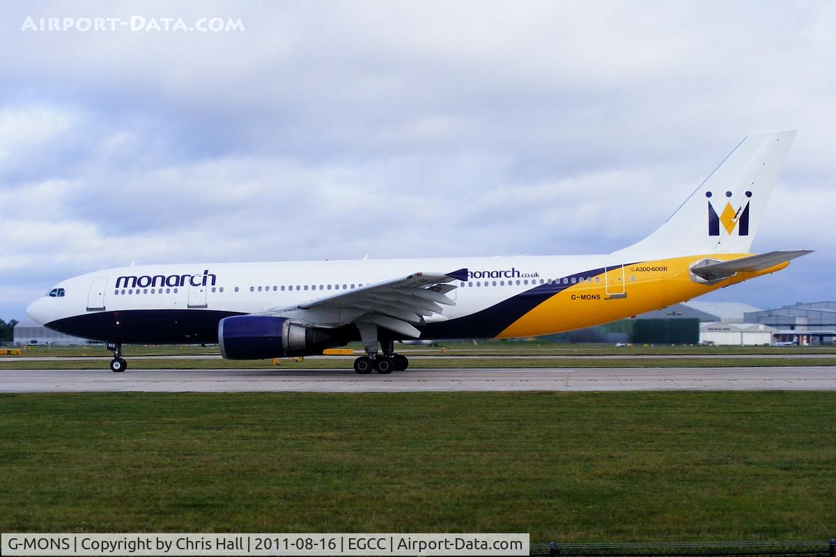 G-MONS, 1989 Airbus A300B4-605R C/N 556, Monarch