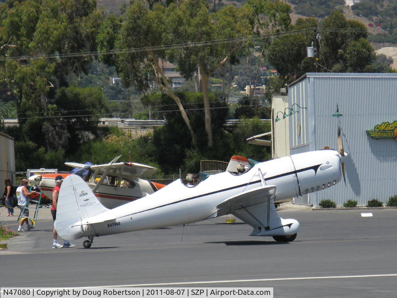 N47080, 1942 Ryan Aeronautical ST3KR C/N 1391, 1942 Ryan Aeronautical ST-3KR 'Eileen', Fairchild 6-410 inverted inline 165 Hp conversion, taxi