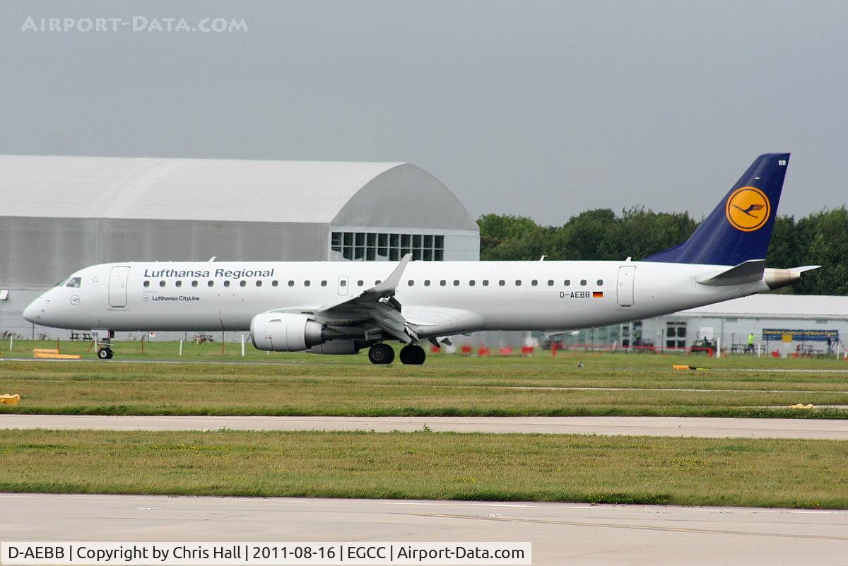 D-AEBB, 2009 Embraer 195LR (ERJ-190-200LR) C/N 19000316, Lufthansa Cityline