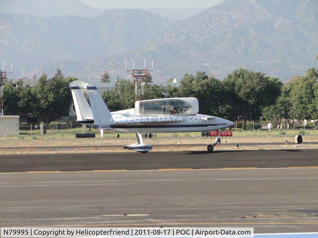 N79995, 1994 Rutan Long-EZ C/N 1897-L, On taxiway Sierra enroute to runway 26L
