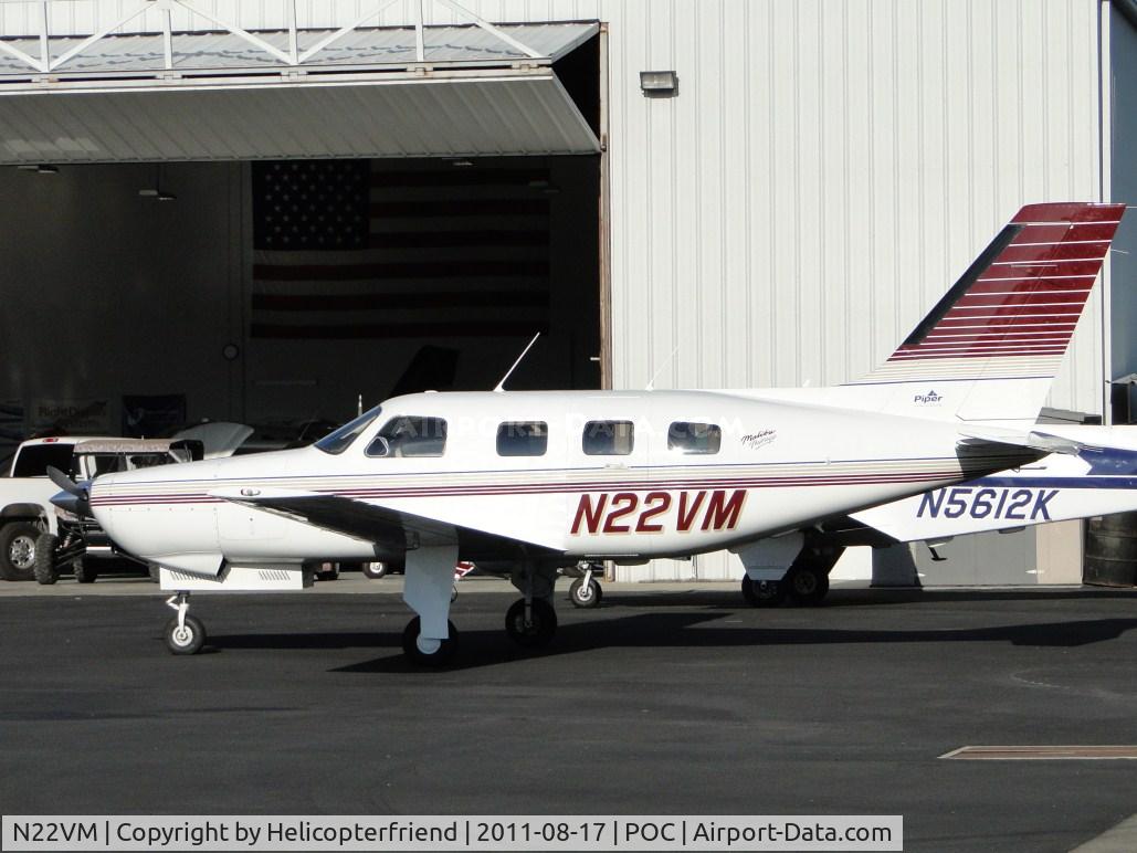 N22VM, 1997 Piper PA-46-350P Malibu Mirage C/N 4636116, Parked in Howard Aviation parking area