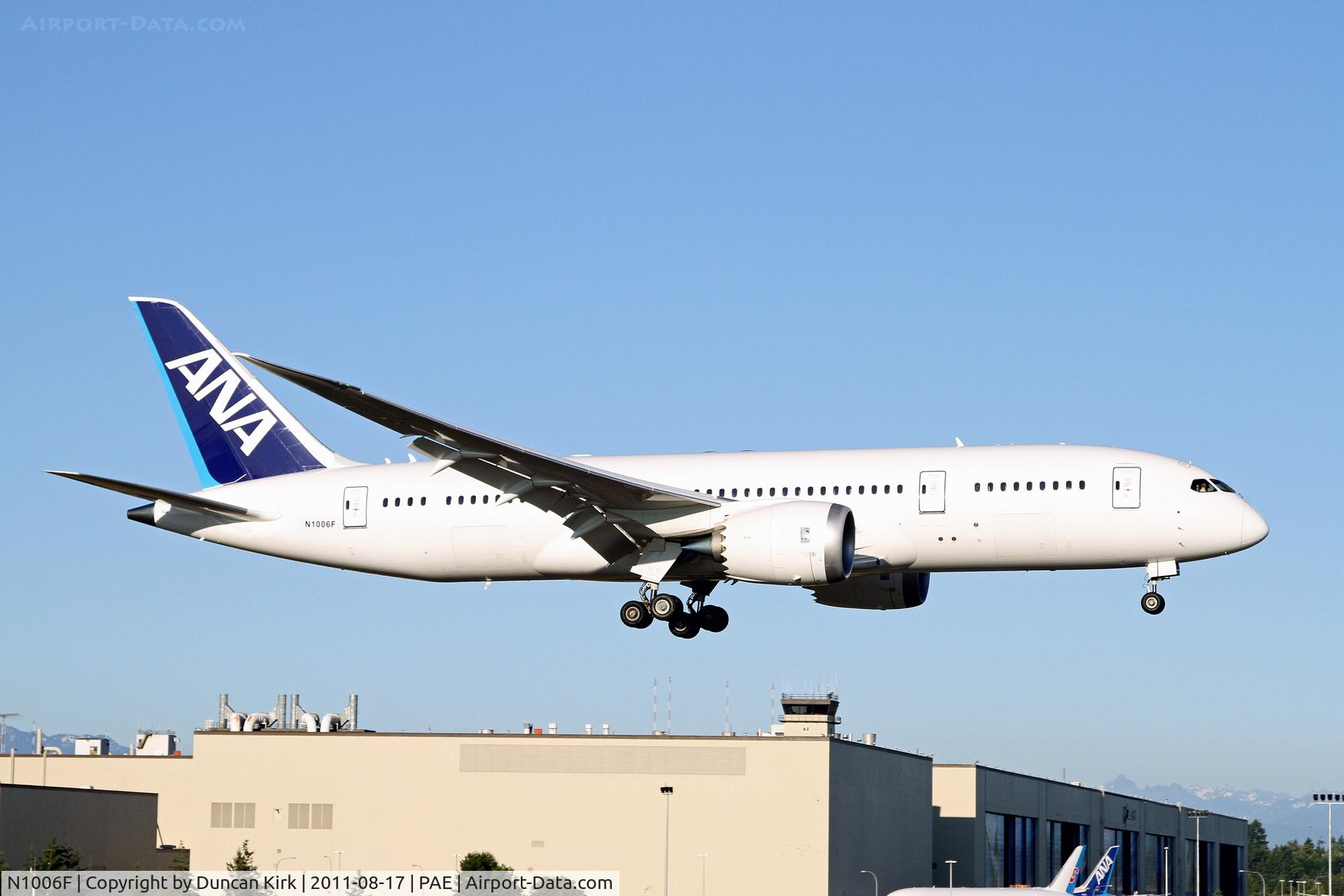 N1006F, 2010 Boeing 787-8 Dreamliner C/N 34486, Following another test flight