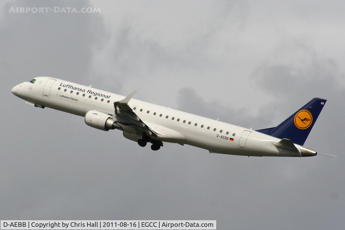 D-AEBB, 2009 Embraer 195LR (ERJ-190-200LR) C/N 19000316, Lufthansa Cityline