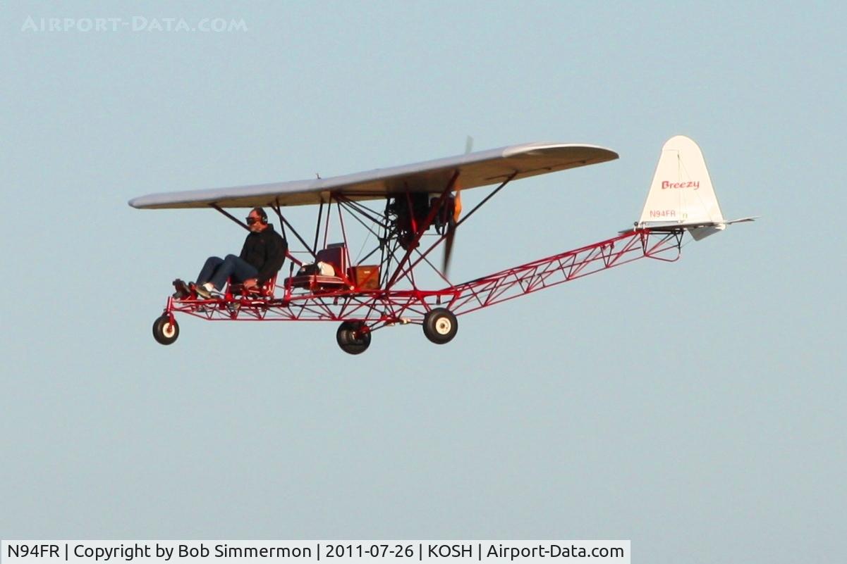 N94FR, 1995 Breezy RLU-1 Breezy C/N FRF-1, Arriving at Airventure 2011.