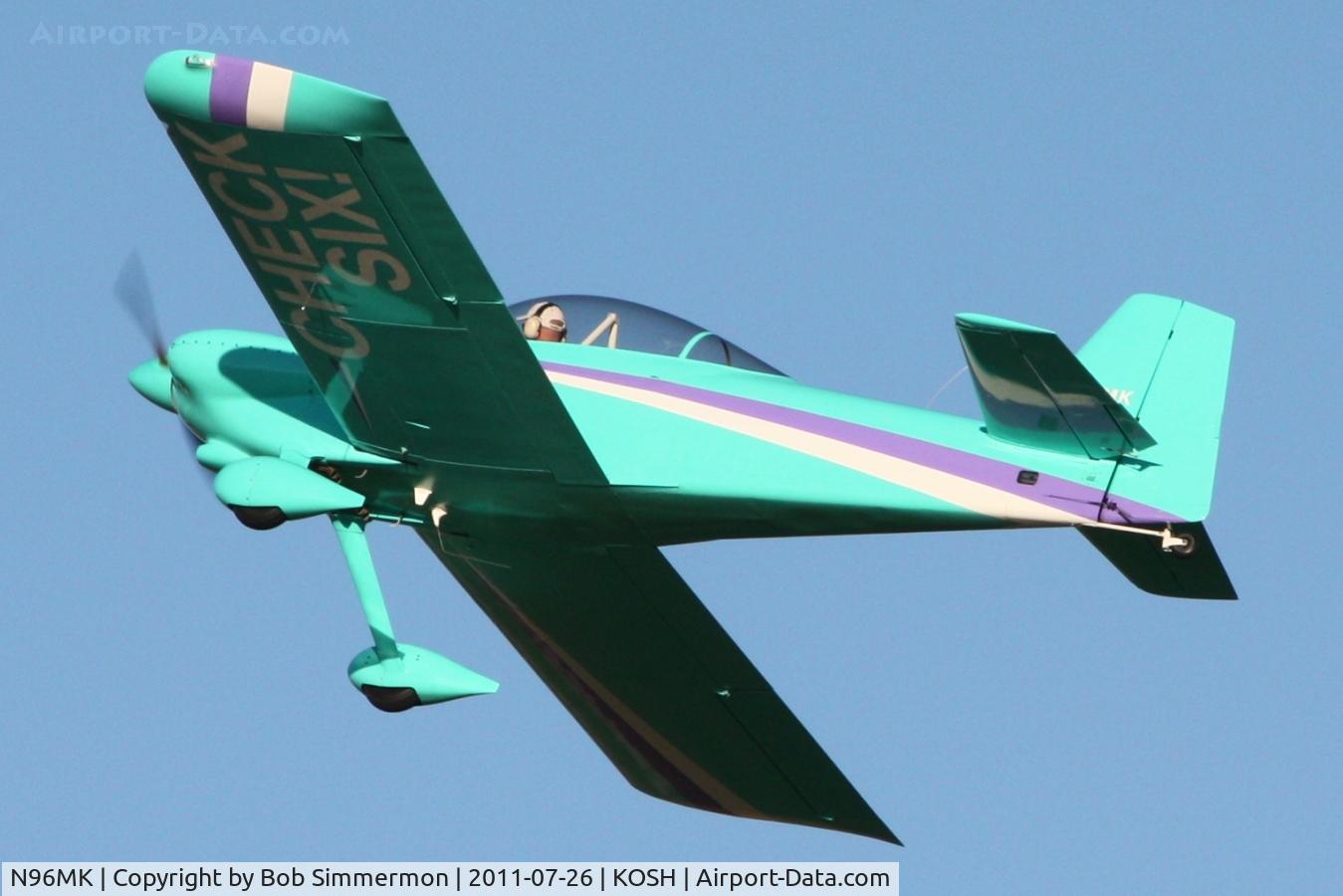 N96MK, 1998 Vans RV-4 C/N 1811, Departing Airventure 2011.