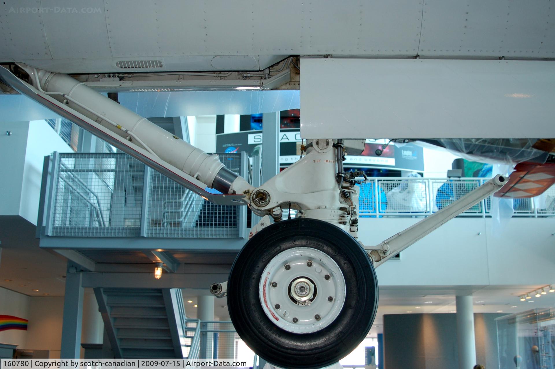 160780, McDonnell Douglas F/A-18A Hornet C/N 6/A006, Nose Wheel on the McDonnell Douglas F-18 High Angle-of-Attack (Alpha) Research Vehicle 