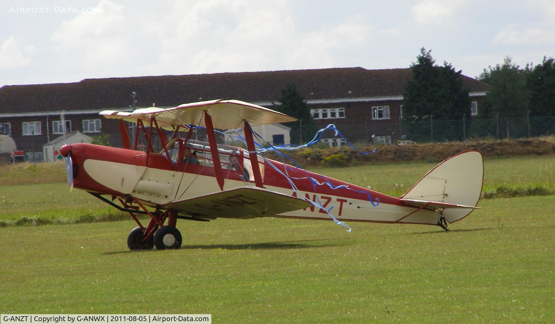 G-ANZT, 1957 Thruxton Jackaroo C/N 84176, Being used as a Wedding Vehicle at Henlow, arriving from Old Warden.