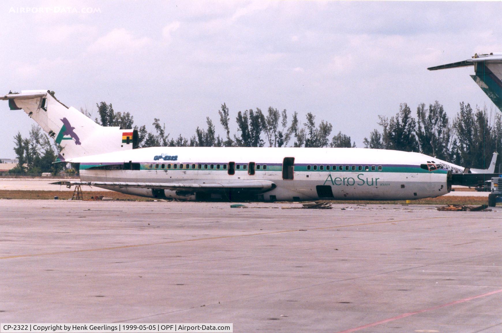 CP-2322, 1963 Boeing 727-23 C/N 18428, Aero Sur ex