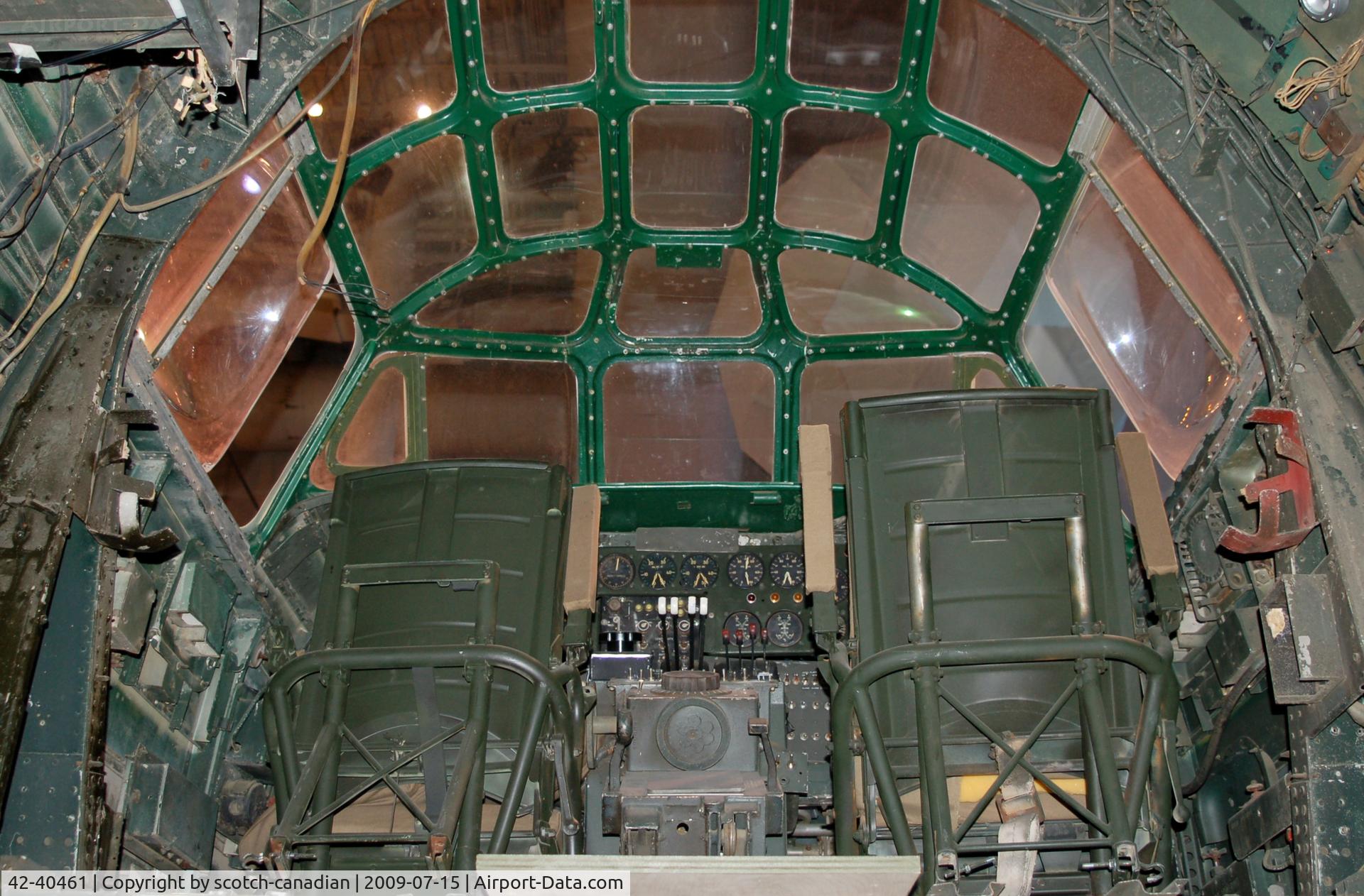 42-40461, Consolidated B-24D Liberator C/N 1538, Cockpit in the Consolidated B-24D Liberator Nose Section 