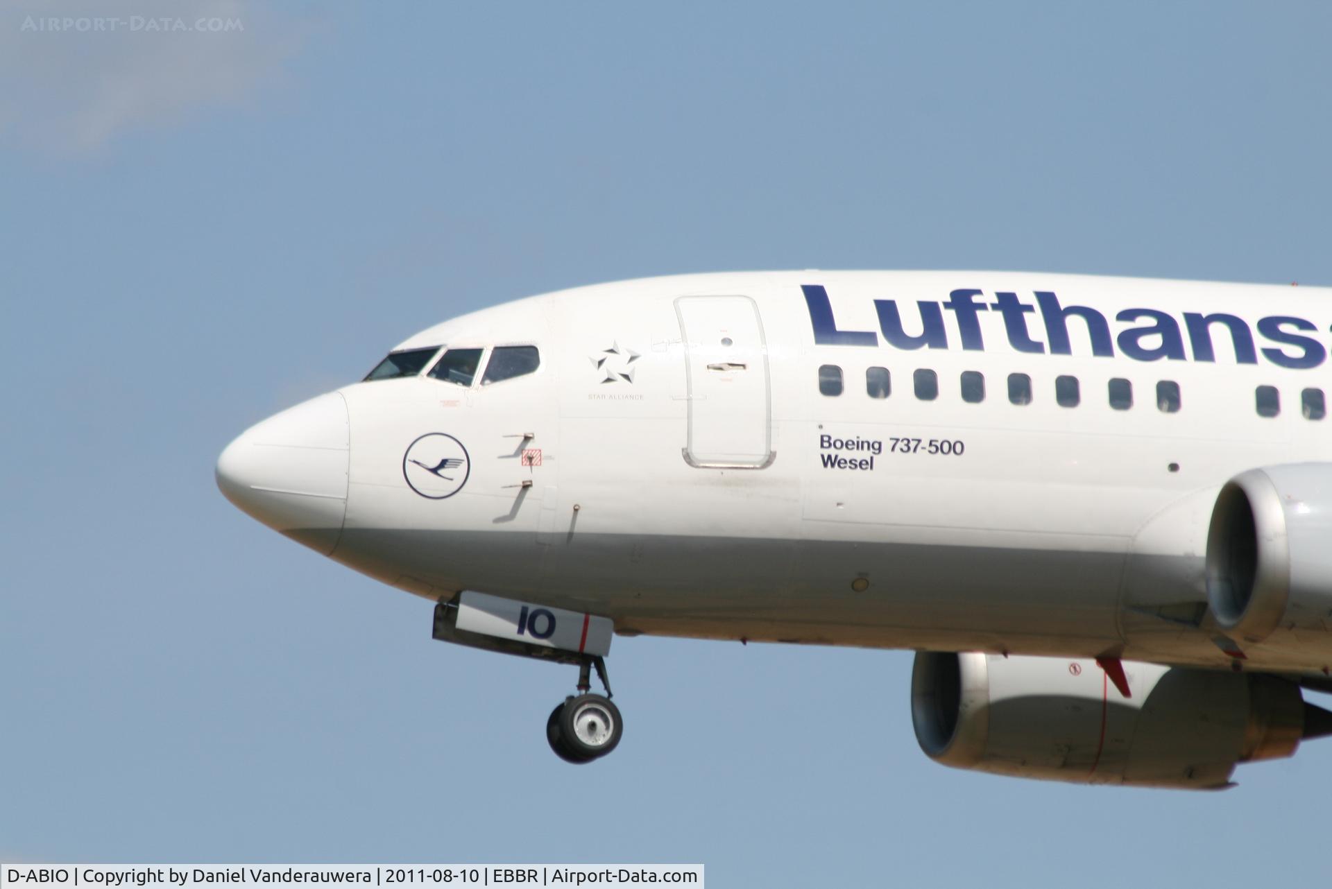 D-ABIO, 1991 Boeing 737-530 C/N 24939, Arrival of flight LH1010 to RWY 25L