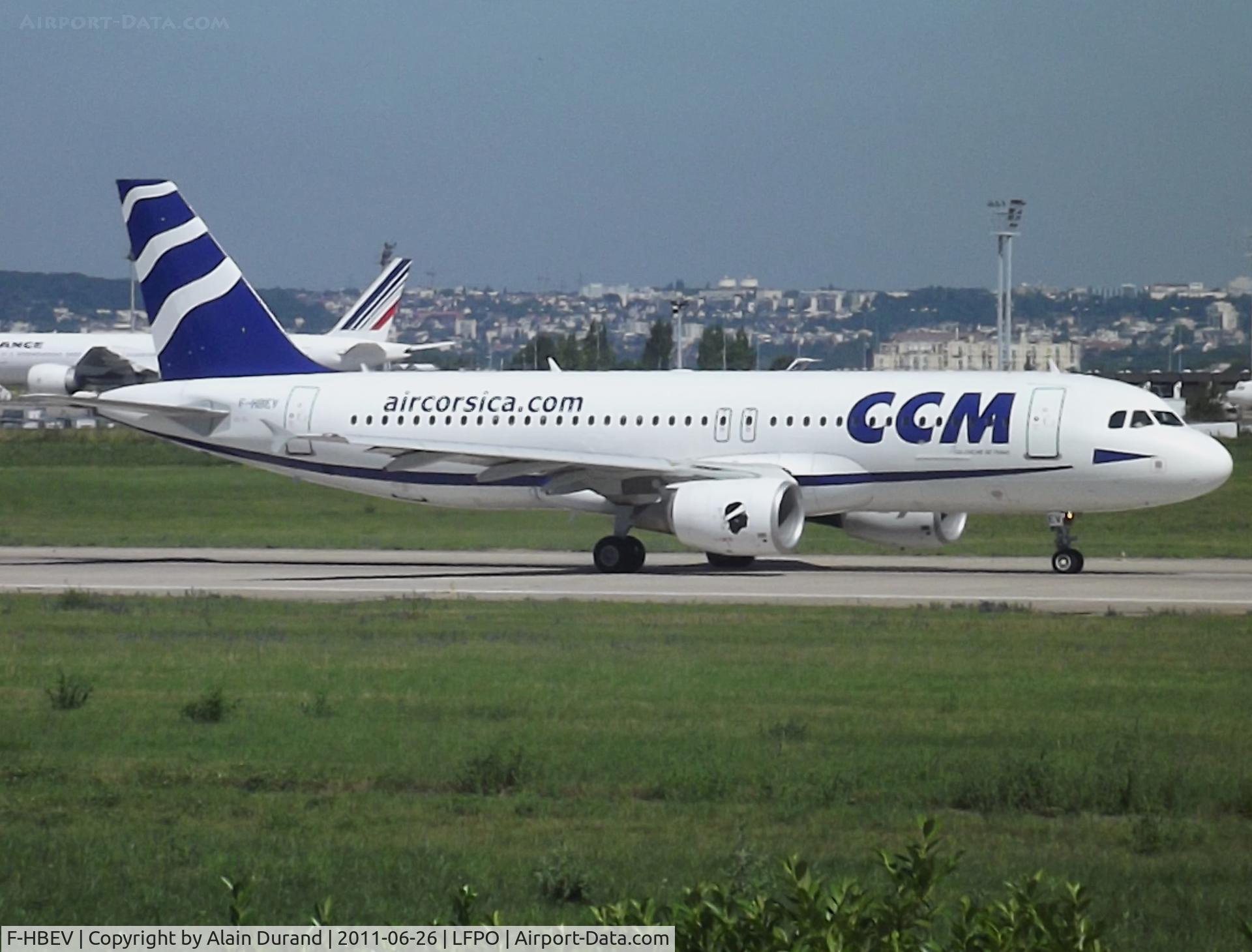 F-HBEV, 2009 Airbus A320-214 C/N 3952, CCM Air Corsica operates a pair of A319s and a pair of A320s along with seven ATR 72s on routes linking AJA, BIA and CLY with points across continental France and Europe