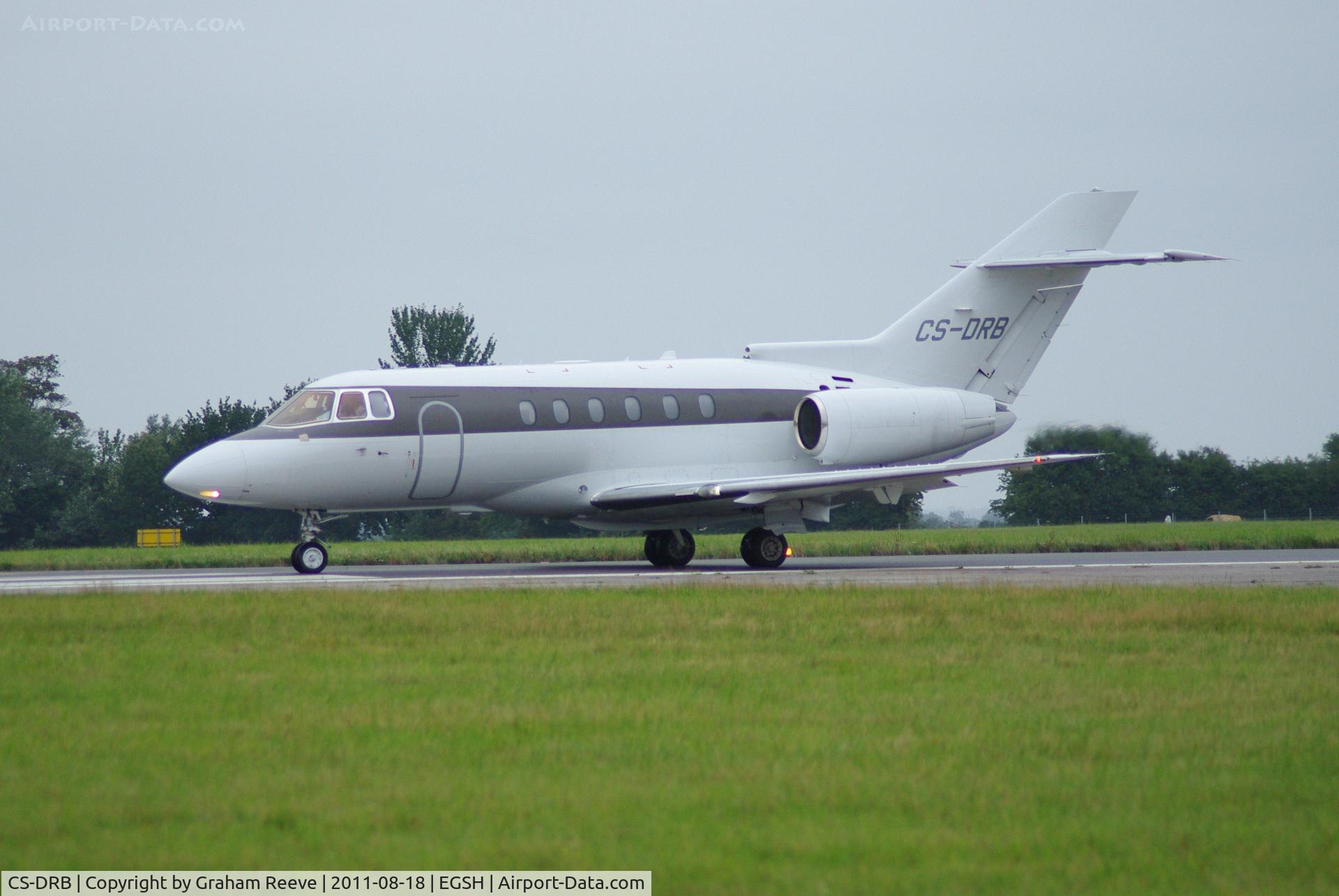 CS-DRB, 2004 Raytheon Hawker 800XP C/N 258690, About to depart.