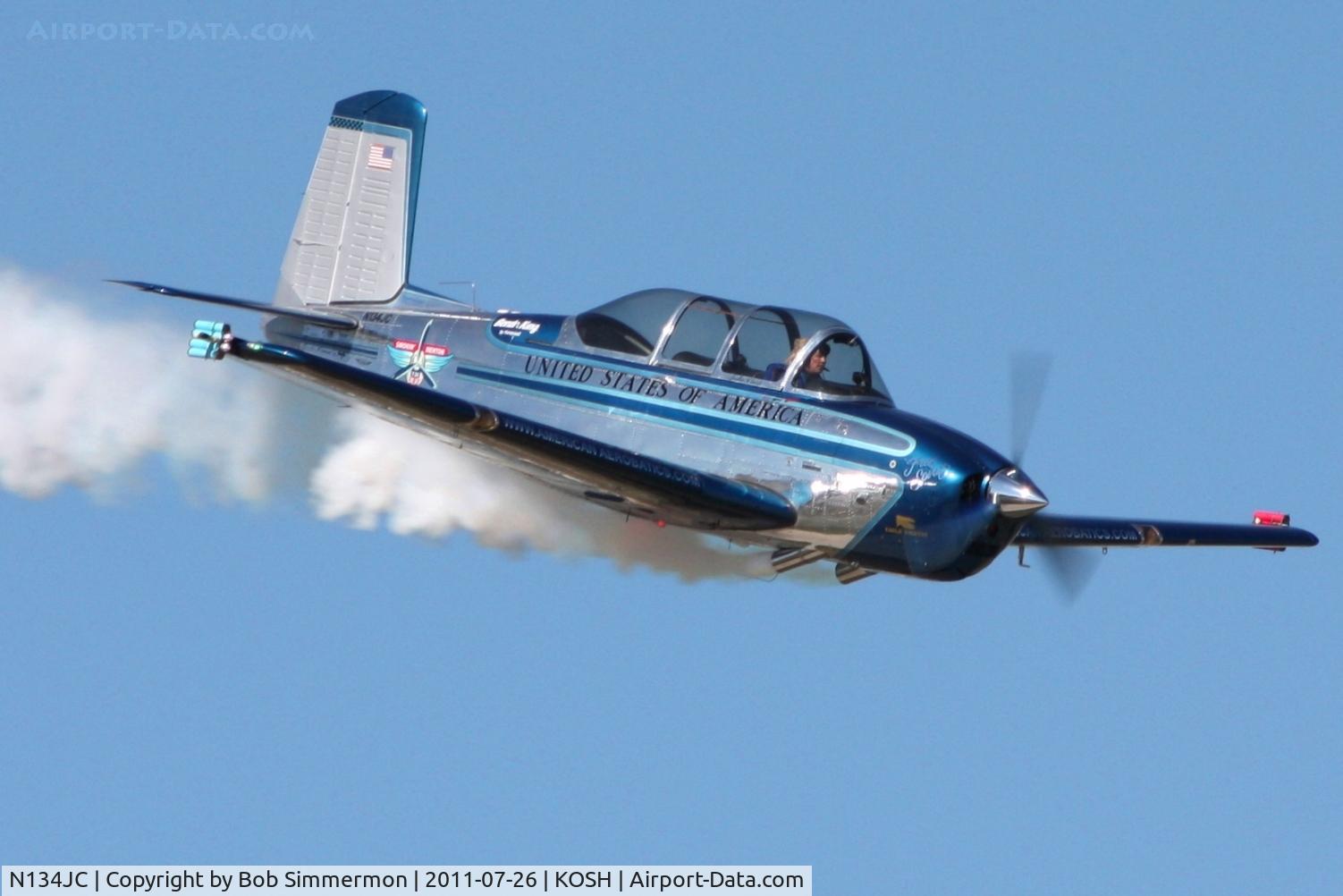 N134JC, 1955 Beech T-34-A (A45) Mentor C/N G-812, Performing at Airventure 2011