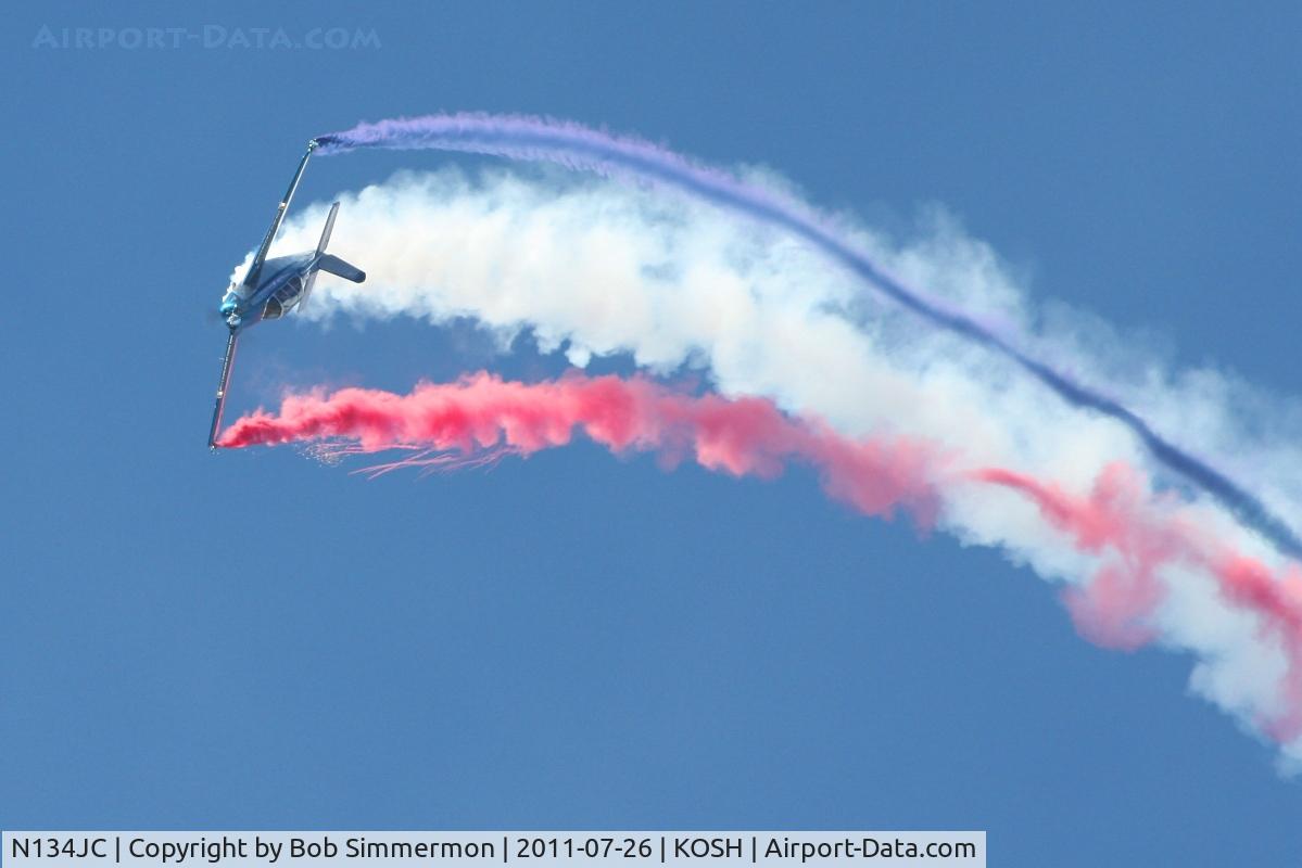N134JC, 1955 Beech T-34-A (A45) Mentor C/N G-812, Performing at Airventure 2011