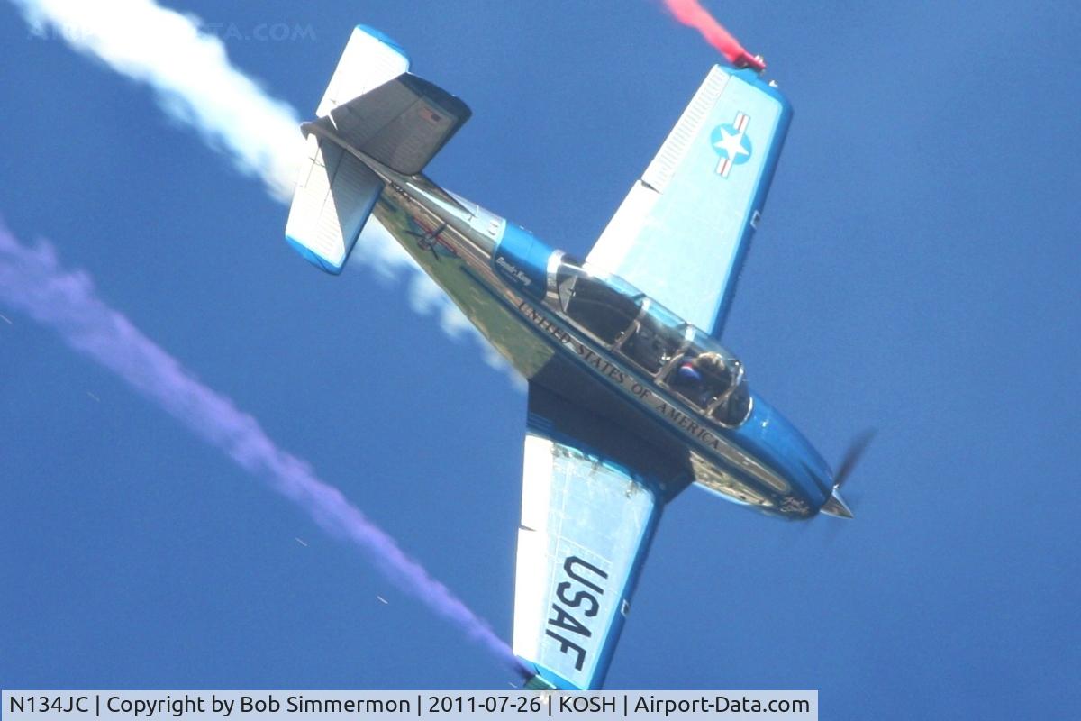 N134JC, 1955 Beech T-34-A (A45) Mentor C/N G-812, Performing at Airventure 2011