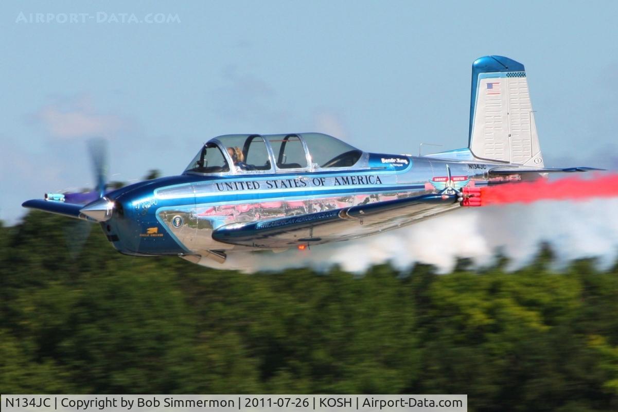 N134JC, 1955 Beech T-34-A (A45) Mentor C/N G-812, Performing at Airventure 2011