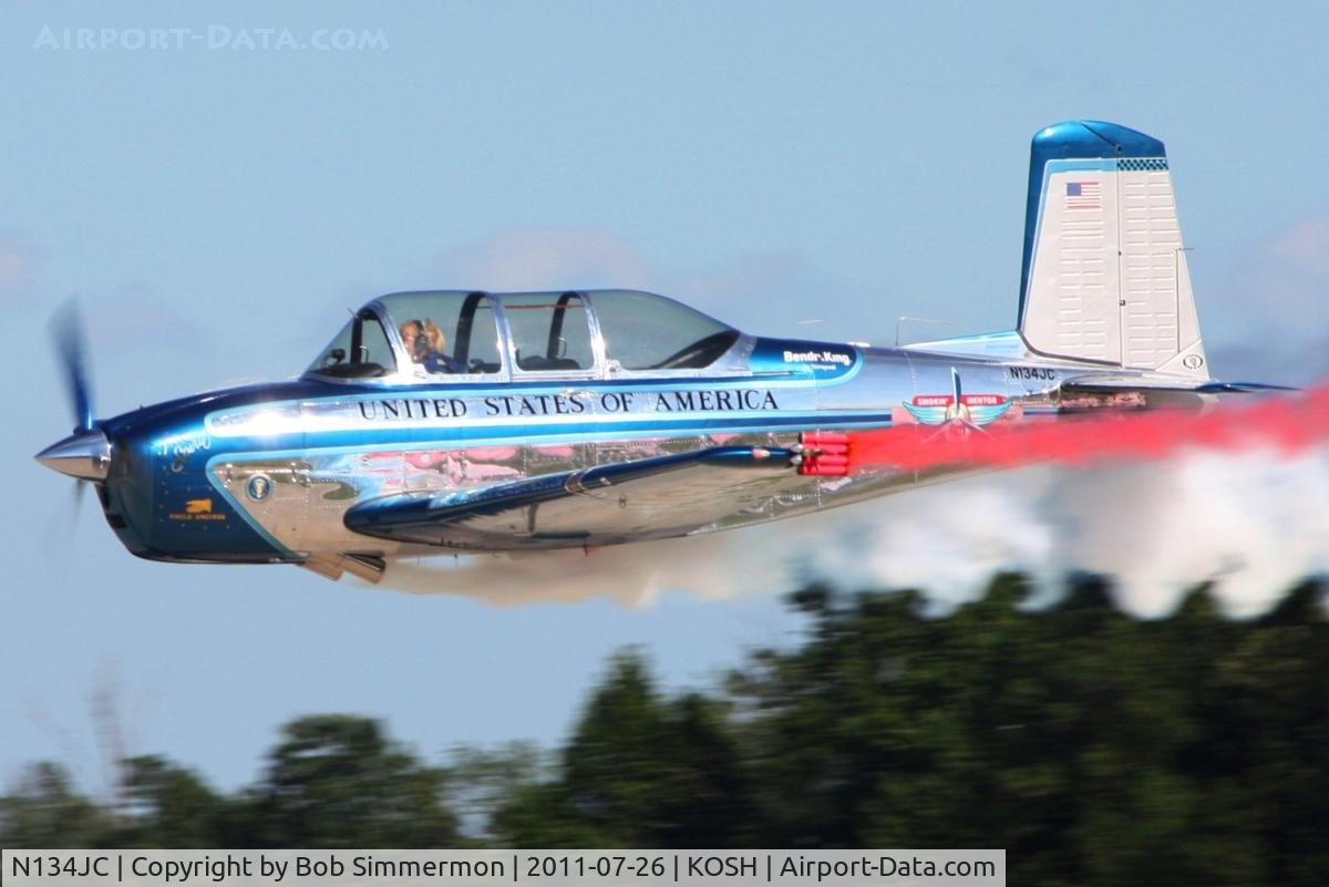 N134JC, 1955 Beech T-34-A (A45) Mentor C/N G-812, Performing at Airventure 2011
