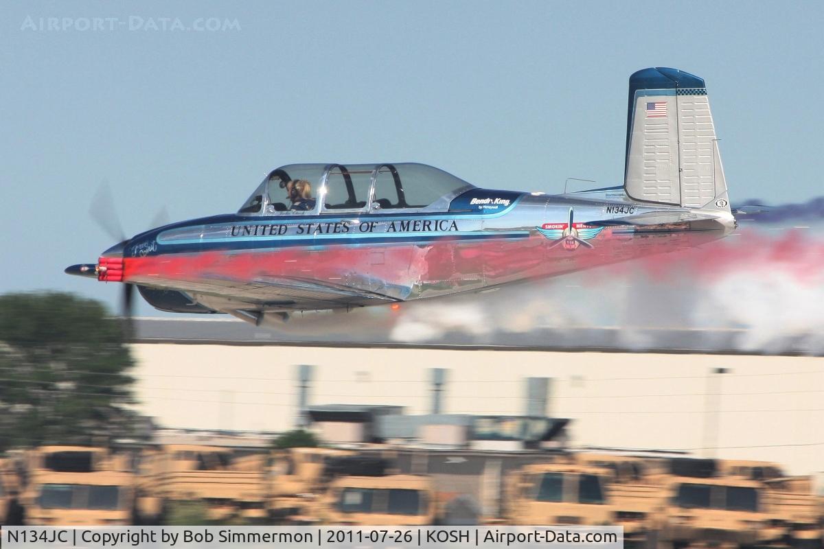 N134JC, 1955 Beech T-34-A (A45) Mentor C/N G-812, Performing at Airventure 2011