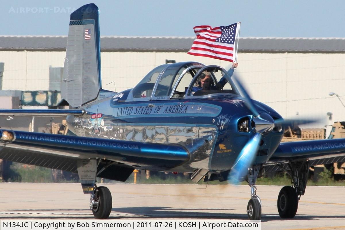N134JC, 1955 Beech T-34-A (A45) Mentor C/N G-812, Performing at Airventure 2011